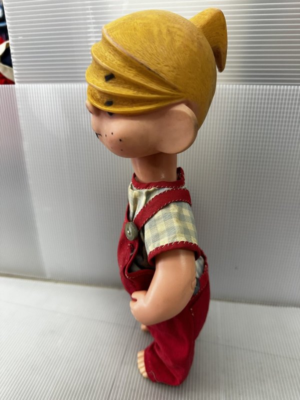 画像5: Dennis the Menace Rubber doll Red Overall  (H)  / わんぱくデニス　ラバードール　青と白Tシャツ、レッドオーバーオール (5)