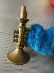 画像9: Sesame Street Cookie Monster marching band Plush Doll  1999 / クッキーモンスター　マーチングバンド　ラップ　ぬいぐるみ (9)