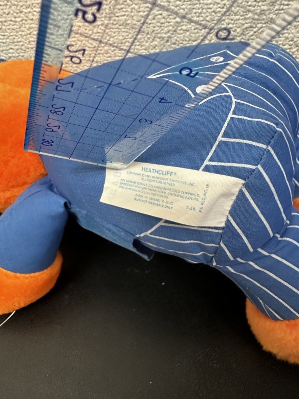 画像10: Heathcliff Cat Knickerbocker plush doll 1981  /  ヒースクリフ ニッカーボッカー　ぬいぐるみ (10)