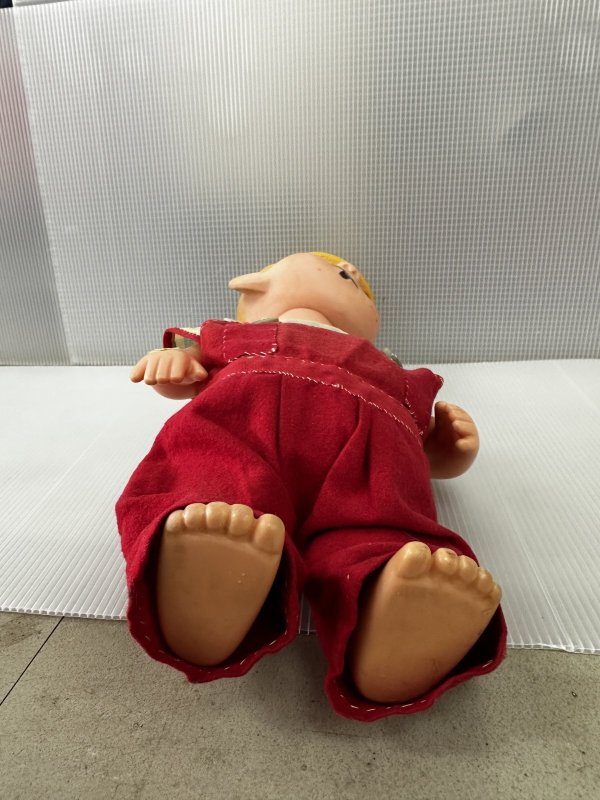 画像8: Dennis the Menace Rubber doll Red Overall  (H)  / わんぱくデニス　ラバードール　青と白Tシャツ、レッドオーバーオール (8)
