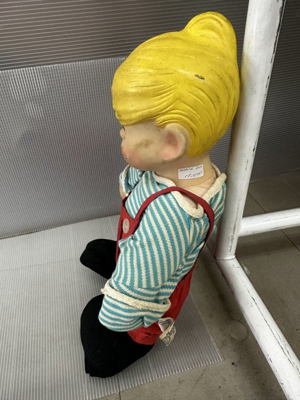 画像5: Dennis the Menace Rubber Face doll Red Overall  Fabric / わんぱくデニス　ラバーフェイスドール　青と白Tシャツ、レッドオーバーオール (5)