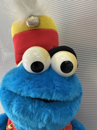 画像1: Sesame Street Cookie Monster marching band Plush Doll  1999 / クッキーモンスター　マーチングバンド　ラップ　ぬいぐるみ