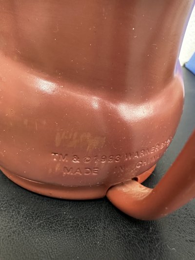 画像1: Looney Tunes Tasmanian Devil Face Plastic Mug / ルーニーテューンズ タスマニアンデビル プラスチック製 フェイスマグ