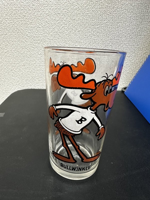 画像1: Bullwinkle Pepsi Collector Series Glass / ロッキー＆ブルウィンクル　ペプシ　グラス (1)