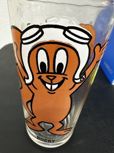 画像1: Rocky Pepsi Collector Series Glass (B) / ロッキー＆ブルウィンクル　ペプシ　グラス