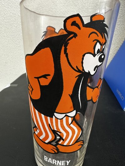 画像1: PEPSI COLLECTOR SERIES Barney glass 1975 / ペプシ バーニー グラス