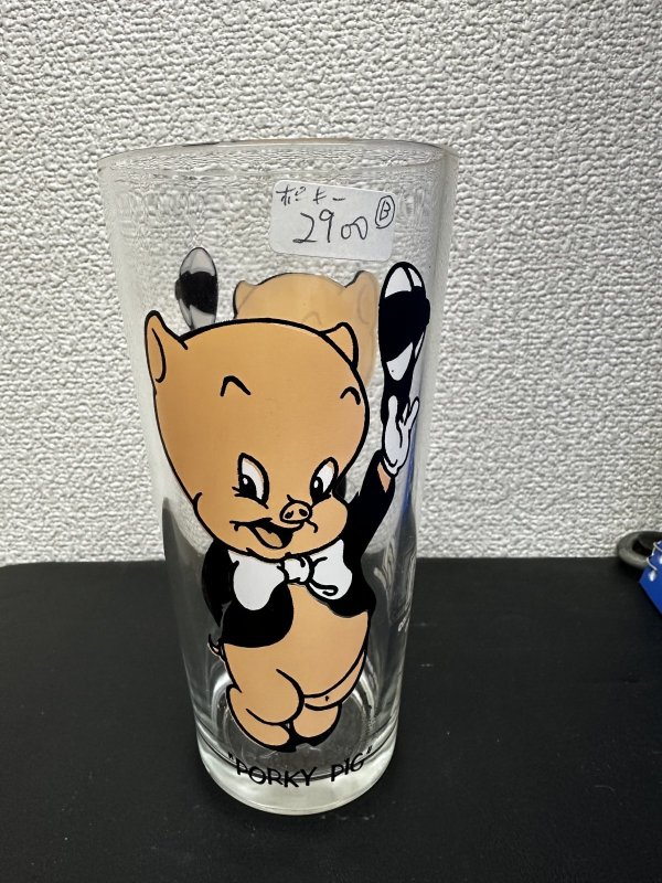 画像3: Looney Tunes Porky Pig Pepsi Glass 1973 (B)  / ルーニーチューンズ　ペプシ　ポーキーピッグ 　グラス (3)