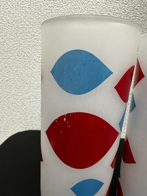 画像5:  Dairy Queen frosted glasses set of 2 / ディリークィーン　半透明グラス　2個セット (5)