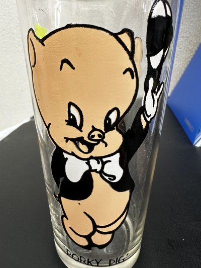 画像2: Looney Tunes Porky Pig Pepsi Glass 1973 (A) / ルーニーチューンズ ペプシ ポーキーピッグ グラス
