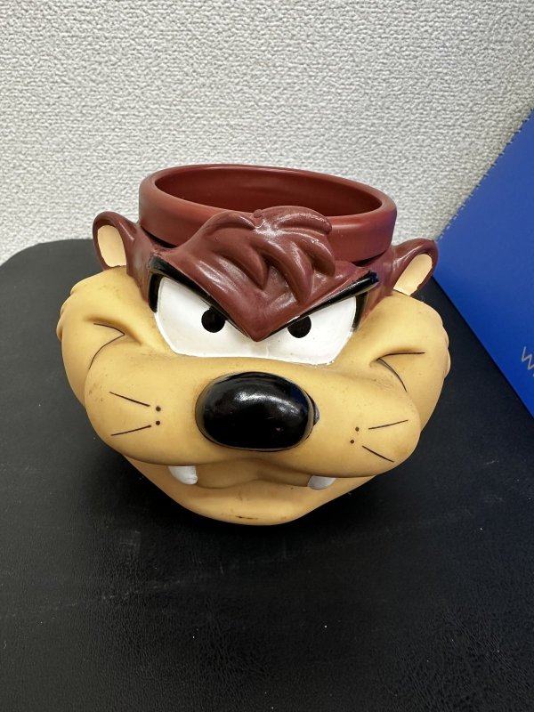画像1:  Looney Tunes Tasmanian Devil Face Plastic Mug /  ルーニーテューンズ  タスマニアンデビル　プラスチック製　フェイスマグ (1)