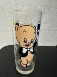 画像1: Looney Tunes Porky Pig Pepsi Glass 1973 (A)  / ルーニーチューンズ　ペプシ　ポーキーピッグ 　グラス (1)