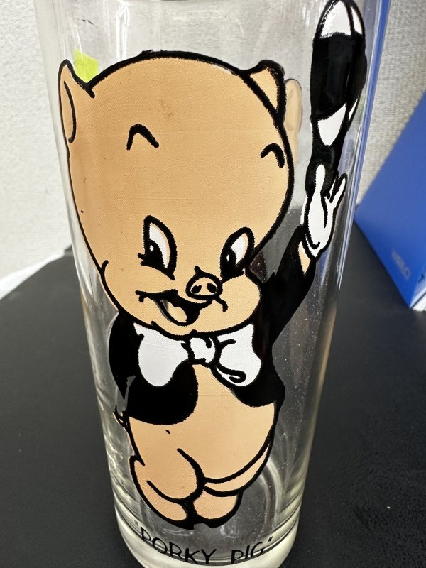 画像7: Looney Tunes Porky Pig Pepsi Glass 1973 (A)  / ルーニーチューンズ　ペプシ　ポーキーピッグ 　グラス (7)