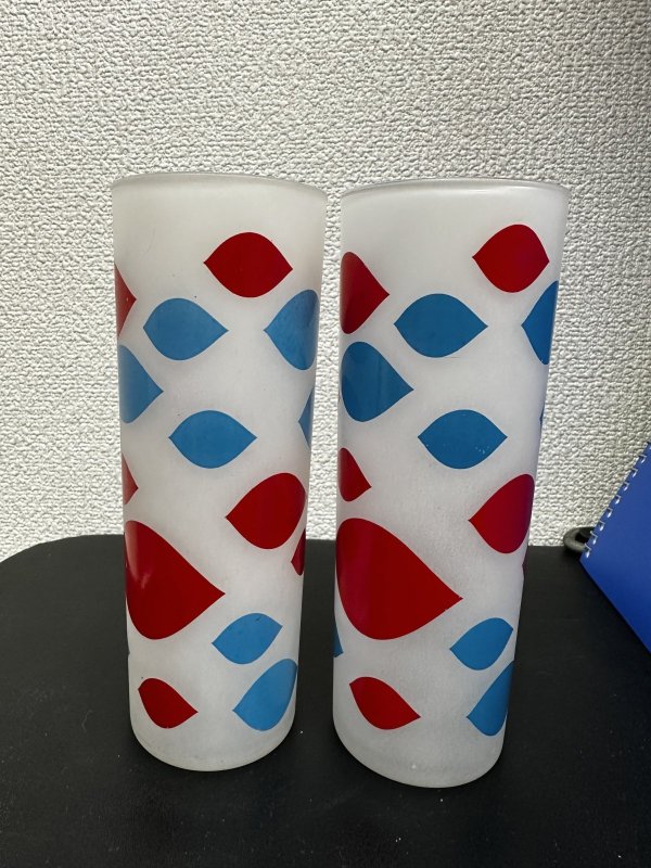 画像2:  Dairy Queen frosted glasses set of 2 / ディリークィーン　半透明グラス　2個セット (2)