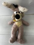 画像1: Looney Tunes  Wile. E. Coyote Plush Doll with tag 1971 / ルーニーチューンズ　ワイリーコヨーテ　ぬいぐるみ　1971年 (1)