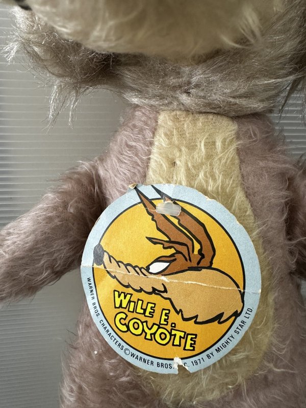 画像5: Looney Tunes  Wile. E. Coyote Plush Doll with tag 1971 / ルーニーチューンズ　ワイリーコヨーテ　ぬいぐるみ　1971年 (5)