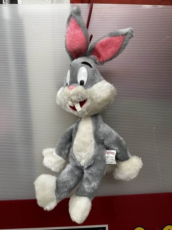 画像1: Looney Tunes Bugs Bunny Plush Doll Mighty Star 1971 / ルーニーチューンズ　バックスバニー　ぬいぐるみ　マイティスター　1971年 (1)