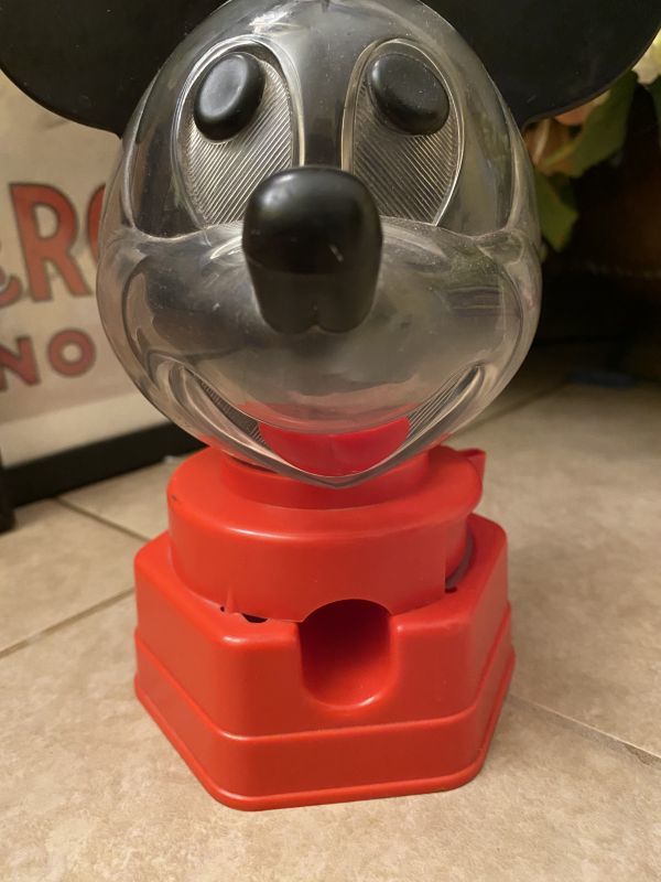 Disney Mickey Mouse Red Gumball Machine ディズニーのミッキーマウス　レッド　ガムボールマシン　1960年代