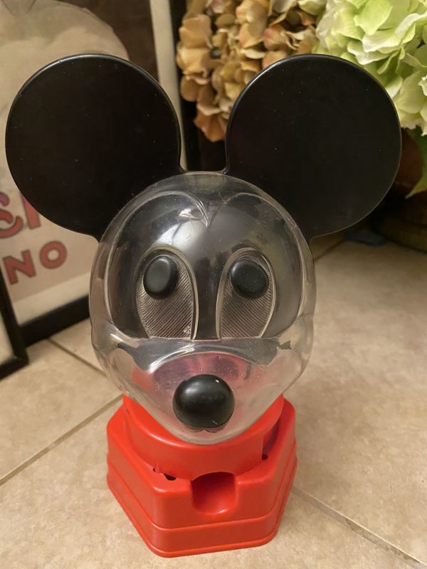 Disney Mickey Mouse Red Gumball Machine ディズニーのミッキーマウス　レッド　ガムボールマシン　1960年代