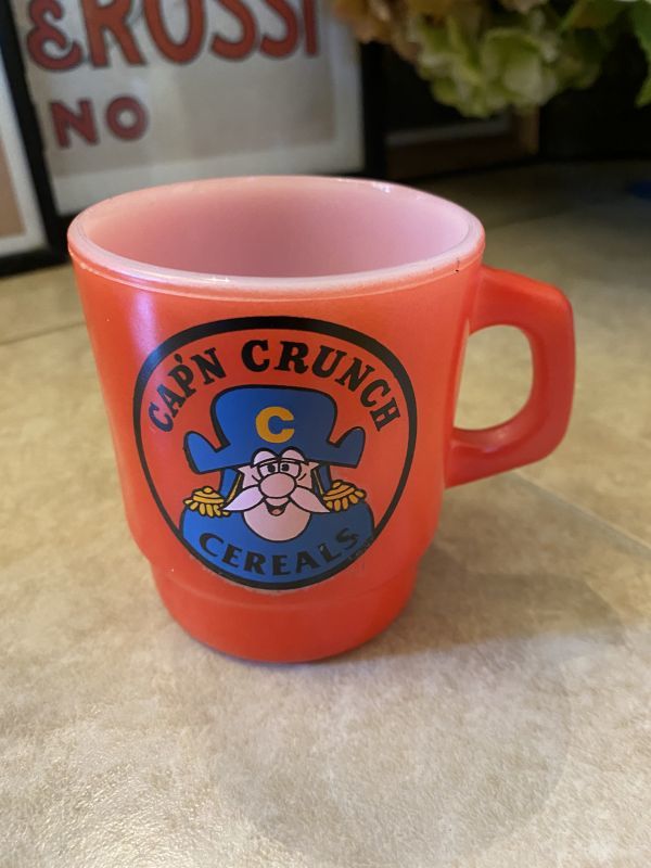 Fire King Captain Crunch Mug / ファイヤーキング　キャプテン　クランチ　マグ　　ミルクグラス