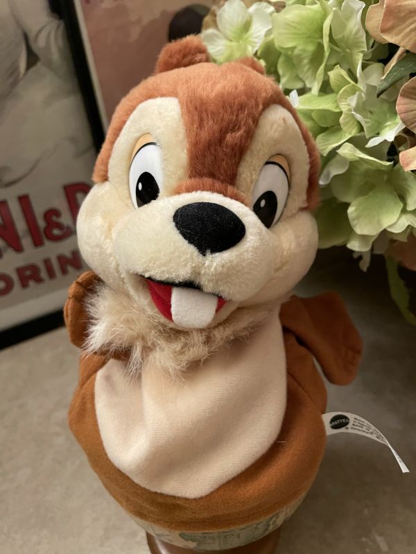 Disney Chip‘n Dale Mattel Plush Hand Puppet 1993 / ディズニー　チップとデール　ハンド　パペット　 ぬいぐるみ