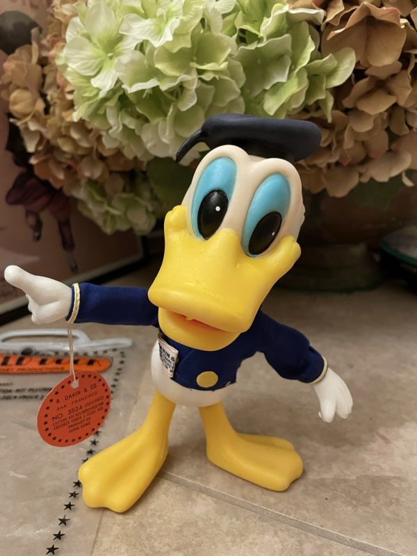 Disney DAKIN Donald Duck Doll With Bag 70's / ディズニーのDakin社