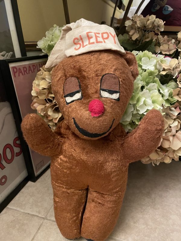 画像1: Travelodge Sleepy Bear Plush Doll with Cap 50-60’s  / トラべロッジ　スリーピーベア　ぬいぐるみ (1)
