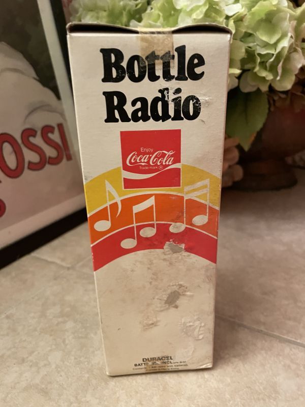 Coca Cola Bottle style radio with Box / コカコーラ 箱入りボトル型