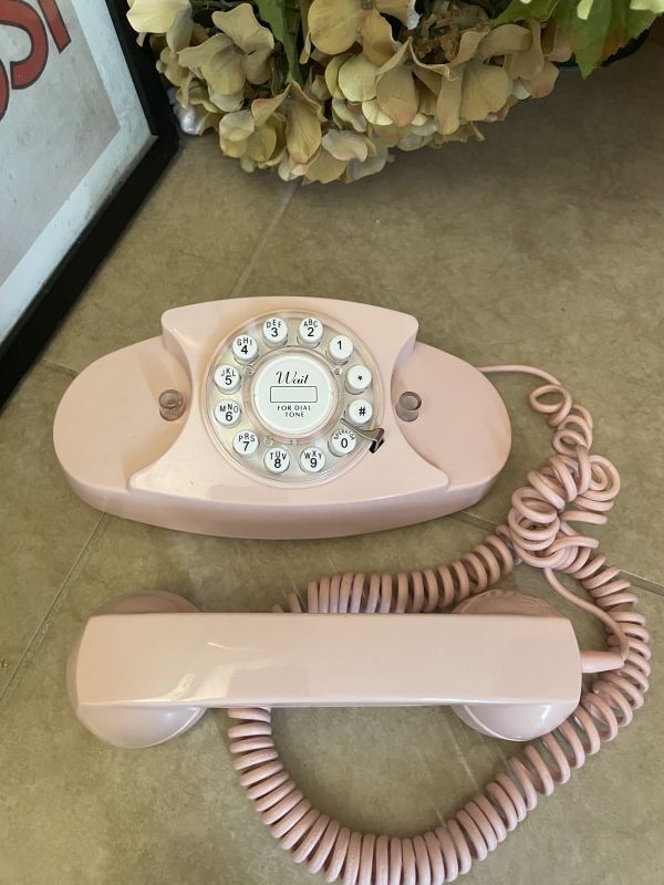 画像1: Pink Home Telephone  / ヴィンテージ  ピンク　ホーム電話機　クラッシック　自宅固定電話 (1)